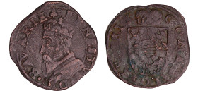 Allemagne - Bischof von Lüttich (1581-1612) - Liard s.d
TTB
Witt.713
 Cu ; 3.76 gr ; 27 mm