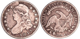 Etats-Unis - Half-dollar (Capped bust) 1813
TB
KM#37
 Ar ; 13.12 gr ; 33 mm