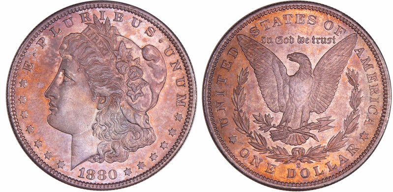 Etats-Unis - Dollar "Morgan" 1880 S (San-Francisco)
SPL
KM#110
 Ar ; 26.78 gr...