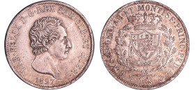 Italie - Carlo Felice (1821-1831) - 5 lires 1827 (Genova)
SUP
Montenegro.64
 Ar ; 24.92 gr ; 37 mm