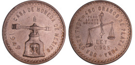 Mexique - Seconde république (1864-) - Onza 1949 (Mexico)
SUP+
KM#M49a
 Ar ; 33.71 gr ; 42 mm