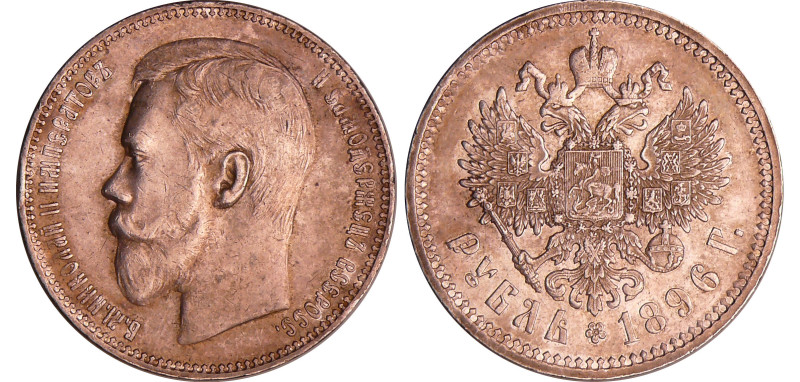 Russie - Nicolas II (1894-1917) - Rouble 1896 (Saint-Pétersbourg)
TTB+
Betkin....