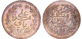 Tunisie - Ali Bey (AH 1299-1330 / 1882-1902) - 8 Kharub 1303 (Tunis)
SUP
Lecompte.10-KM#205
 Ar ; 1.50 gr ; 18 mm