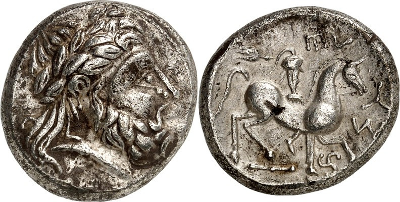 DONAUKELTEN / OSTKELTEN. 
Typ Philippos II. von Makedonien. 
"Pi-Typ"-Stater 1...