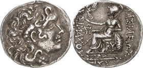 THRAKIEN. 
KÖNIGREICH. 
Lysimachos 323-281 v. Chr. Tetradrachmon (postum) (um 75 v.Chr.) 16,55g, Byzantion. Kopf Alexanders d.Gr. mit Taenie und Amm...