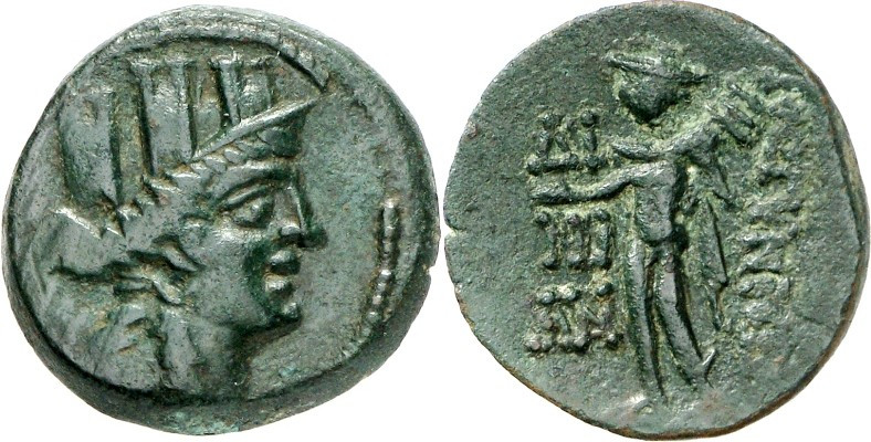 KILIKIEN. 
STÄDTE. 
KORYKOS (bei Kizkalesi). AE-Tetrachalkon 21/20mm (100/20 v...