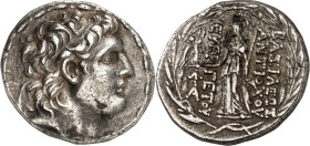 SYRIEN. 
KÖNIGREICH. 
Antiochos VII. Euergetes 138-129 v. Chr. Tetradrachmon 16,21g, Antiocheia. Kopf mit Diadema n.r. / Im Lorbeerkranz: BASILEWS -...