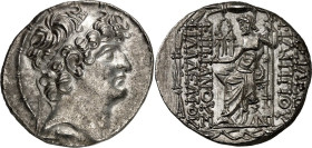 SYRIEN. 
KÖNIGREICH. 
Philippos Philadelphos 95-75 v. Chr. Tetradrachmon 15,72g, Antiocheia. Kopf m. Diadema n.r. / BASILEWS - FILIPPOU - EPIFANOUS ...