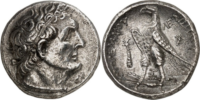 ÄGYPTEN. 
Ptolemaios II. Philadelphos 285-246 v. Chr. Stater ("35"= 251/250 v.C...