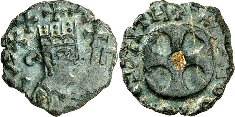 AXUM (Äthiopien). 
Anonym um 450-525 n.Chr. AE-"Obolos" 13mm 0,72g. Büste in Or...
