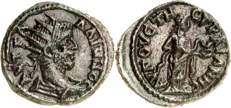 THRAKIEN. 
AUGUSTA TRAIANA (Stara Zagora). 
Gallienus 253-268. AE-Tetrassarion...