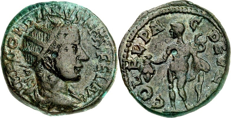 THRAKIEN. 
DEULTUM, Colonia (Debelt). 
Gordianus III. 238-244. AE-Dupondius 21...