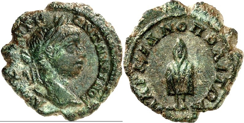 THRAKIEN. 
HADRIANOPOLIS (Edirne). 
Caracalla 198-211. AE-Hemiassarion 17mm 2,...