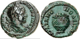MOESIEN. 
MARKIANOPOLIS (Reka Devnia). 
Caracalla 198-217. AE-16/17mm 3,12g. Drapierte Büste m. Lkr. n.r. AYT K (M AYP CE) -AN TWNEINO C / MARKIANOP...