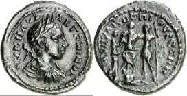 MOESIEN. 
NIKOPOLIS "am Istros" (Stari Nikjup an der Rusica). 
Elagabalus 218-222. AE-Assarion 18mm 2,52g. Drapierte Büste mit Lorbeerkranz n.r. AV ...