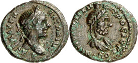 MOESIEN. 
NIKOPOLIS "am Istros" (Stari Nikjup an der Rusica). 
Elagabalus 218-222. AE-Assarion 16mm 1,88g. Büste mit Lorbeerkranz n.r. AV K AVPH - A...