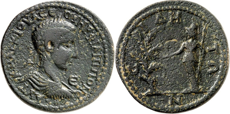 PAMPHYLIEN. 
SIDE (Selimiye). 
Philippus II. Augustus 247-249. AE- 34mm 18,85g...