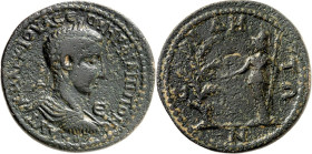 PAMPHYLIEN. 
SIDE (Selimiye). 
Philippus II. Augustus 247-249. AE- 34mm 18,85g. Paludamentbüste m. Lkr. n.r. AY-T. K. MAPK IOVA CEOVHP FILIPP ON, im...