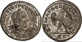 SYRIEN. 
SELEUKIS und PIEREIA / ANTIOCHEIA (Antakya). 
Trebonianus Gallus 251-253. Bi-Tetradrachmon (252/253) 11,57g. Paludamentbüste m. Lkr. n.r. A...