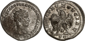 SYRIEN. 
SELEUKIS und PIEREIA / ANTIOCHEIA (Antakya). 
Volusianus 251-253. Tetradrachmon (251/253) 12,61g. Drapierte Büste mit Strahlenkrone n. r., ...