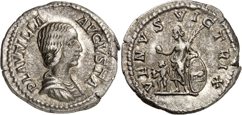 RÖMISCHES KAISERREICH. 
Plautilla, Gemahlin des Caracalla 202-205. Denar (204) ...