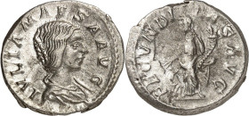 RÖMISCHES KAISERREICH. 
Iulia Maesa, Großmutter des Elagabalus 218-222(+ 225/226). Denar 3,34g. Pallabüste n.r. IVLIA MAESA AVG&nbsp;/ FECVNDI-TAS AV...