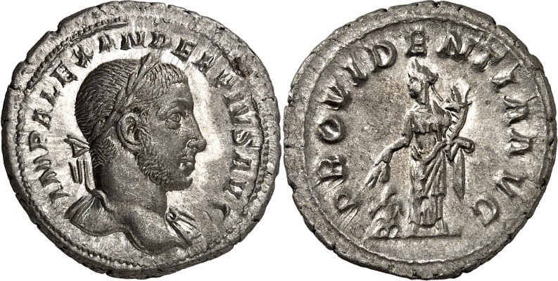 RÖMISCHES KAISERREICH. 
SEVERUS ALEXANDER 222-235. Denar (232/235) 3,22g. Belor...