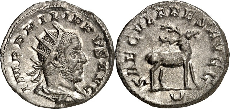 RÖMISCHES KAISERREICH. 
PHILIPPUS I. Arabs 244-249. Antoninian (248) 4,21g, 5. ...