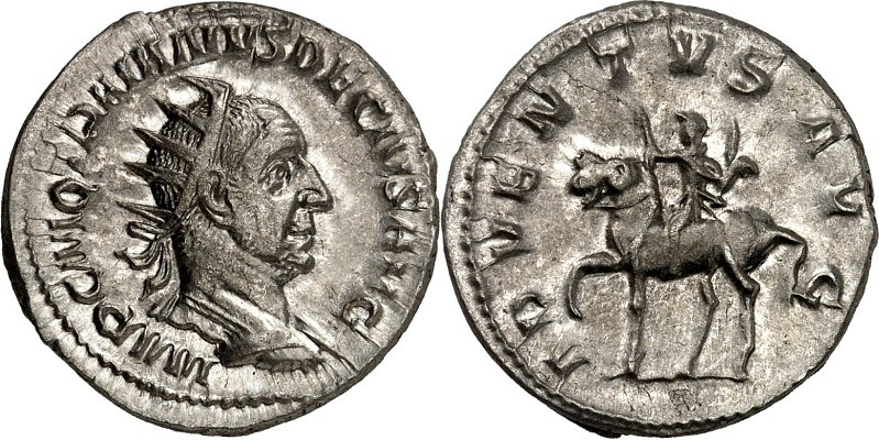 RÖMISCHES KAISERREICH. 
TRAIANUS DECIUS 249-251. Antoninian 4,23g. Paludamentbü...