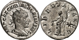 RÖMISCHES KAISERREICH. 
TREBONIANUS GALLUS 251-253. Antoninian 3,95g, Rom. Büste mit Panzer, Paludamentum und Strahlenkrone n.r. IMP CAE C VIB TREB G...