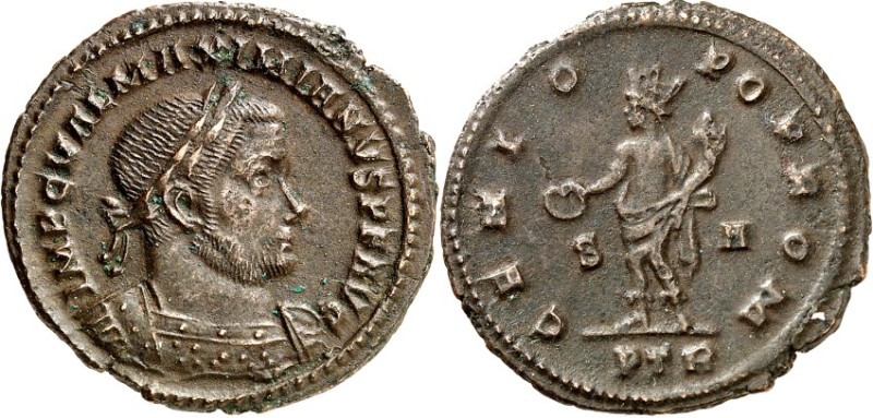 RÖMISCHES KAISERREICH. 
MAXIMIANUS I. Herculius, 285-308,310. AE-Follis 27/26mm...