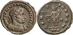 RÖMISCHES KAISERREICH. 
MAXIMIANUS I. Herculius, 285-308,310. AE-Follis 27/26mm (307/308) 5,74g, Trier. Panzerbüste m. Lkr. n.r. IMP C VAL MAXIMIANVS...