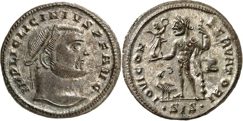 RÖMISCHES KAISERREICH. 
LICINIUS I. 308-324. Bi-Follis 24mm (315/316) 4,11g, Si...