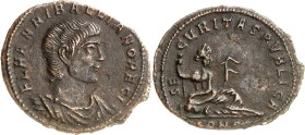 RÖMISCHES KAISERREICH. 
Hanniballianus Rex 335-337. AE-Minutus 15/18mm 1,41g, Konstantinopel. Paludamentbüste n.r. FL HANNIBALLIANO REGI / SE-CVRITAS...