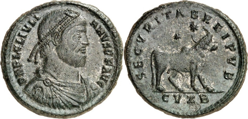 RÖMISCHES KAISERREICH. 
IULIANUS II. Augustus 360/361-363. AE-Doppelmaiorina 28...