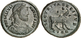 RÖMISCHES KAISERREICH. 
IULIANUS II. Augustus 360/361-363. AE-Doppelmaiorina 28mm (362/363) 8,82g, Cyzicus, 2. Off. Paludamentbüste m. Perlendiadem n...