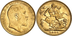 GROSSBRITANNIEN. 
Edward VII. 1901-1910. Sovereign 1908 London. Sb.&nbsp; 3969, Fr.&nbsp; 400, Schlumb.&nbsp; 482. . 

GOLD min. Rf.,vz