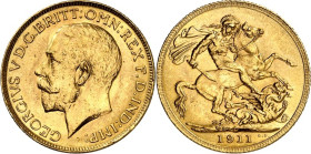 GROSSBRITANNIEN. 
Georg V. 1910-1936. Sovereign 1911 C Ottawa. Sb.&nbsp; 3997, Fr.&nbsp; 404, Schlumb.&nbsp; 555. . 

GOLD St-