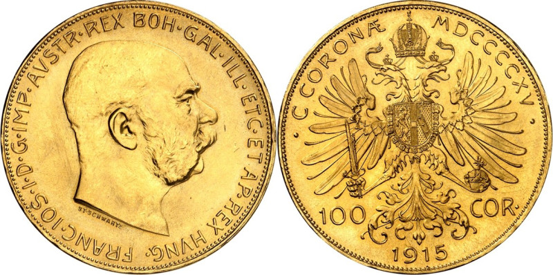ÖSTERREICH. 
Franz Joseph I. 1848-1916. 100 Kronen 1915 NP. Fr.&nbsp; 424R, Sch...