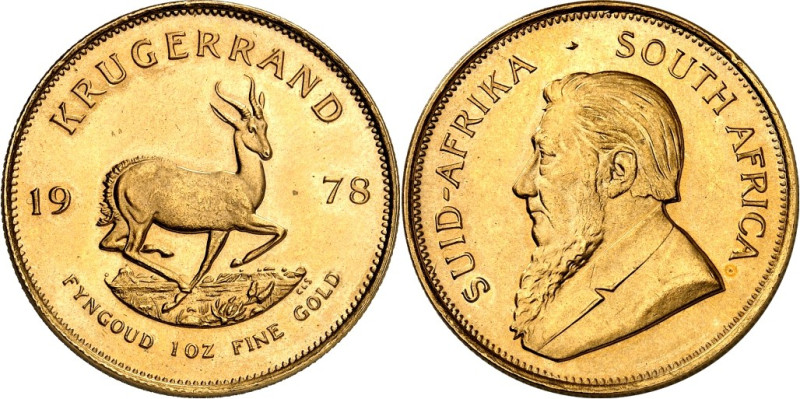 SÜDAFRIKA. 
Republik seit 1961. Krügerrand 1978. Fr.&nbsp; 13. . 

GOLD St