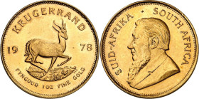 SÜDAFRIKA. 
Republik seit 1961. Krügerrand 1978. Fr.&nbsp; 13. . 

GOLD St