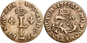 FRANKREICH. 
Louis XV. 1715-1773. Lot:Bi-2 Sols 1755 A (2), 1762 BB(3). Gad. 281. . 

ss