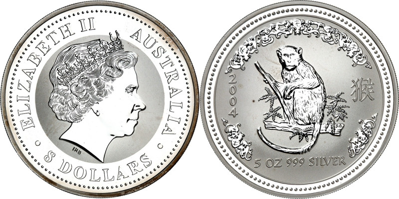 AUSTRALIEN. 
Elisabeth II. seit 1953. 8 Dollars 2004. KM&nbsp; 743. . 

Proof...