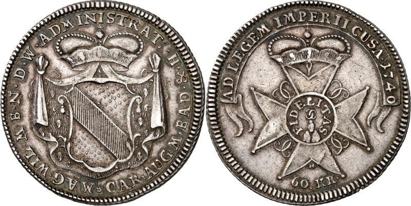 Baden/-Durlach. 
Karl Friedrich 1738-1803 (-1806 -1811). Administrationsgulden ...