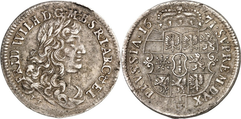 Brandenburg/-Preussen. 
Friedrich Wilhelm der große Kurfürst 1640- 1688. 1/3&nb...
