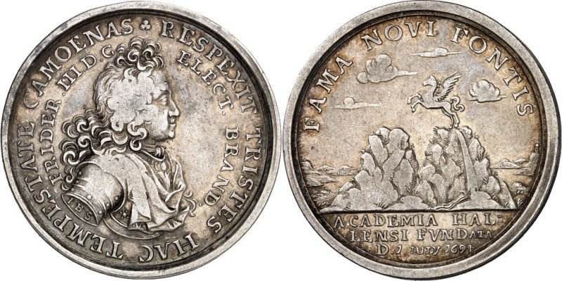 Brandenburg/-Preussen. 
Friedrich III. 1688-1701. Medaille 1694 (v. Joh. Bernh....
