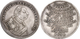 Brandenburg/-Preussen. 
Friedrich Wilhelm I. 1713-1740. 1/2&nbsp;Schautaler 1721 Berlin, auf die Huldigung Pommerns in Stettin, am 10.&nbsp;August. G...