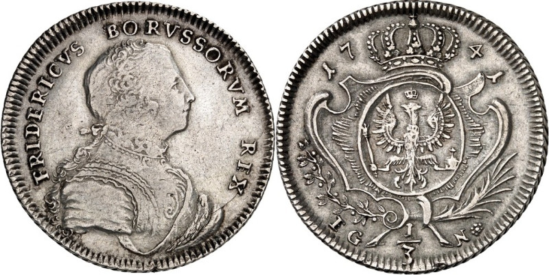 Brandenburg/-Preussen. 
Friedrich II. der Grosse 1740-1786. 1/3 Speziestaler 17...