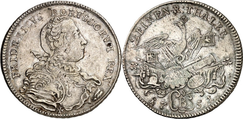 Brandenburg/-Preussen. 
Friedrich II. der Grosse 1740-1786. 1/2&nbsp;Reichstale...