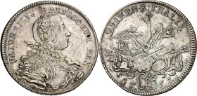 Brandenburg/-Preussen. 
Friedrich II. der Grosse 1740-1786. 1/2&nbsp;Reichstaler 1751 B, Breslau. Brb. n.r. / Gekr. Adler auf Armaturen. Old.&nbsp; 3...